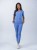 Bluza medyczna damska scrubs BASIC SMOKY BLUE