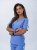 Bluza medyczna damska scrubs BASIC SMOKY BLUE