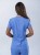 Bluza medyczna damska scrubs Slim Smoky Blue, niebieska