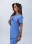 Bluza medyczna damska scrubs Slim Smoky Blue, niebieska