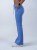 Spodnie medyczne damskie scrubs DZWONY SMOKY BLUE