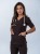 Bluza medyczna damska scrubs czekolada
