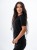 Bluza medyczna damska scrubs BASIC CZARNA