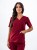 Bluza medyczna damska scrubs BASIC BORDO