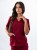 Bluza medyczna damska scrubs BASIC BORDO