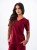 Bluza medyczna damska scrubs BASIC BORDO