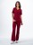 Bluza medyczna damska scrubs BASIC BORDO