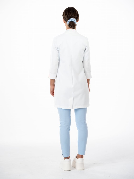 Fartuch medyczno-kosmetyczny CLASSY WHITE długi biały