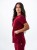 Bluza medyczna damska scrubs SLIM BORDO