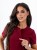 Bluza medyczna damska scrubs SLIM BORDO