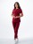 Bluza medyczna damska scrubs SLIM BORDO
