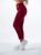 Spodnie medyczne damskie scrubs PROSTE BORDO