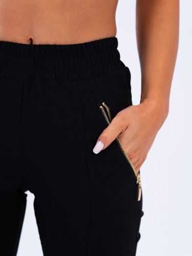 Spodnie medyczne damskie scrubs joggery GOLD CZARNE