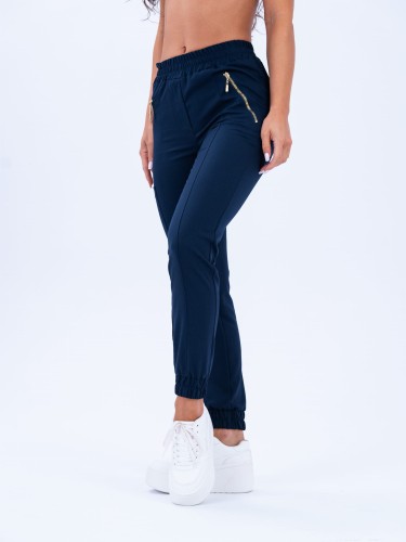 Spodnie medyczne damskie scrubs joggery GOLD GRANAT