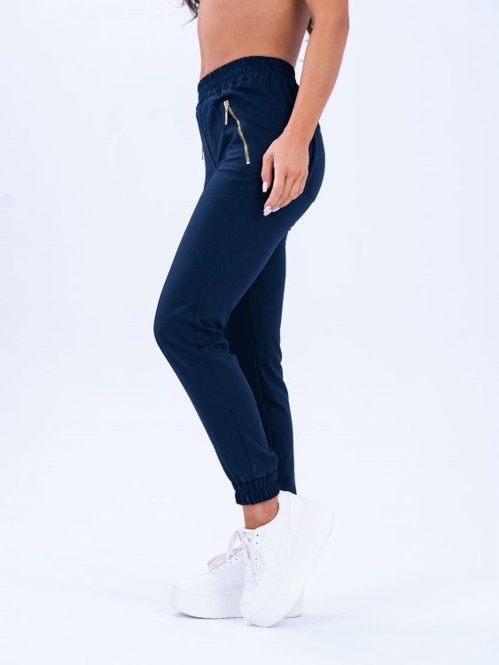 Spodnie medyczne damskie scrubs joggery GOLD GRANAT