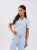 Bluza medyczna damska scrubs COMFY BABY BLUE