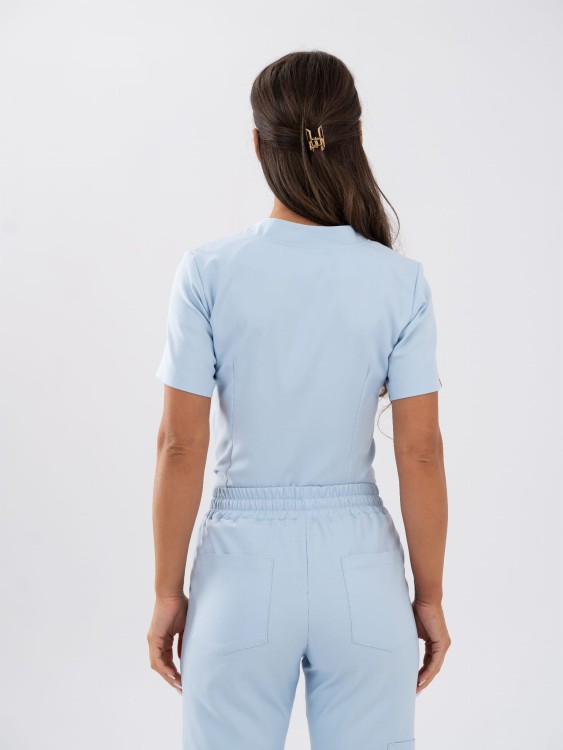 Bluza medyczna damska scrubs COMFY BABY BLUE