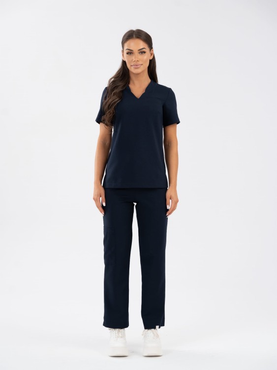 Bluza medyczna damska scrubs COMFY GRANAT