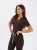 Bluza medyczna damska scrubs COMFY CZEKOLADA