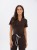 Bluza medyczna damska scrubs COMFY CZEKOLADA