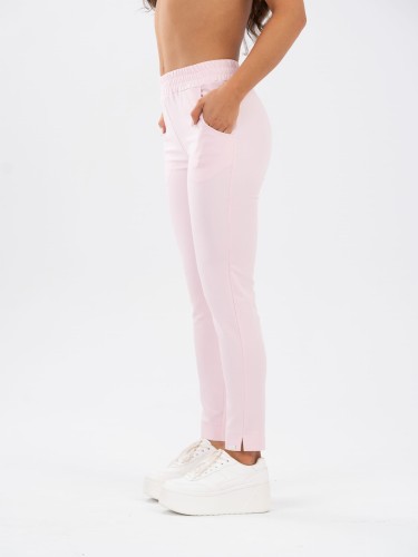 Spodnie medyczne damskie scrubs PROSTE POWDER PINK blady róż