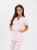 Bluza medyczna damska scrubs Slim powder pink, pudrowy róż