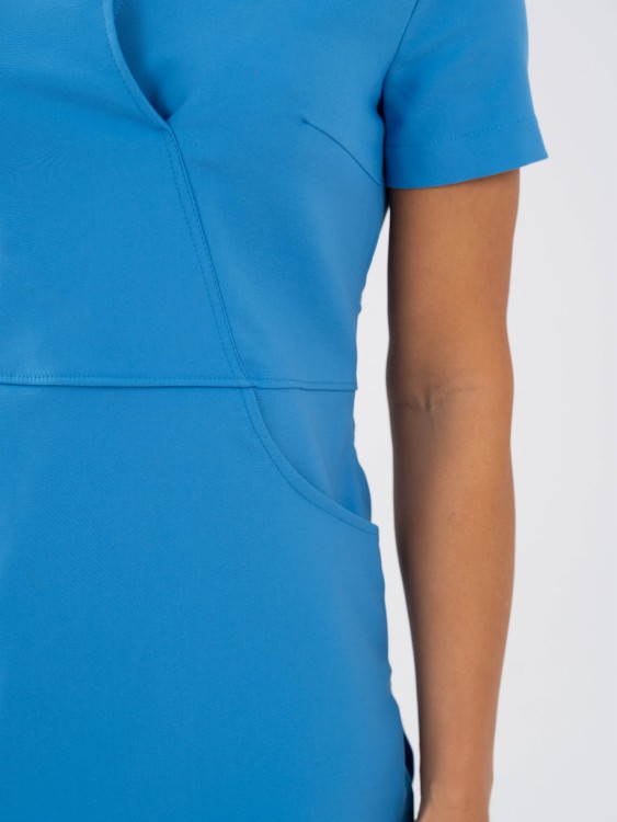 Bluza medyczna damska scrubs SLIM SANTORINI BLUE