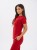 Bluza medyczna damska scrubs Slim Cherry red, czerwona