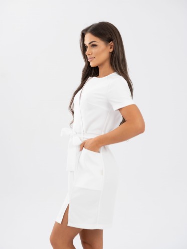 Sukienka medyczna damska Elegant WHITE
