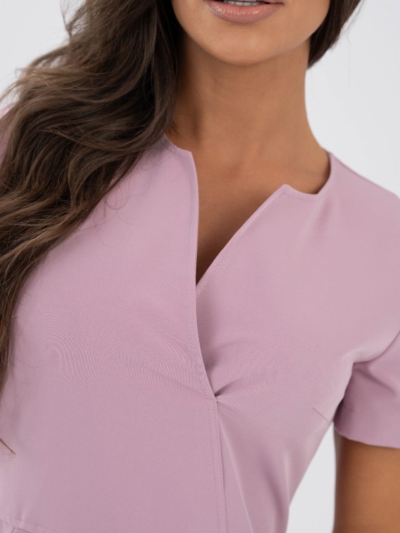 Bluza medyczna damska scrubs ULTRA SLIM MISTY BLOOM