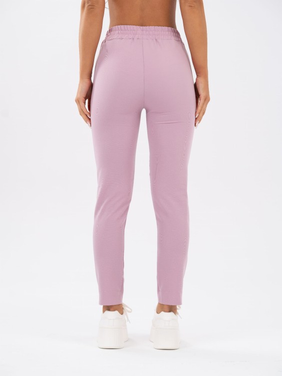 Spodnie medyczne damskie scrubs ULTRA PROSTE MISTY BLOOM