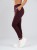 Spodnie medyczne damskie scrubs ULTRA PROSTE CHOCO PLUM