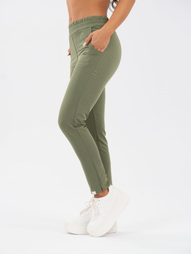 Spodnie medyczne damskie scrubs ULTRA PROSTE CHOCO PLUM