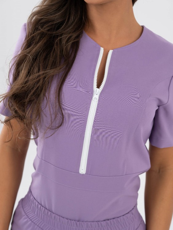 Bluza medyczna damska scrubs SPORT MOONLIGHT LILAC