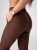 Spodnie medyczne damskie scrubs PROSTE  CINNAMON BROWN