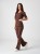 Bluza medyczna damska scrubs BASIC CINNAMON BROWN