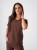 Bluza medyczna damska scrubs BASIC CINNAMON BROWN