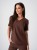 Bluza medyczna damska scrubs BASIC CINNAMON BROWN