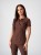 Bluza medyczna damska scrubs SLIM CINNAMON BROWN