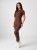 Bluza medyczna damska scrubs SLIM CINNAMON BROWN