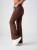 Spodnie medyczne damskie scrubs DZWONY CINNAMON BROWN