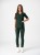 Spodnie medyczne damskie scrubs PROSTE DARK FOREST