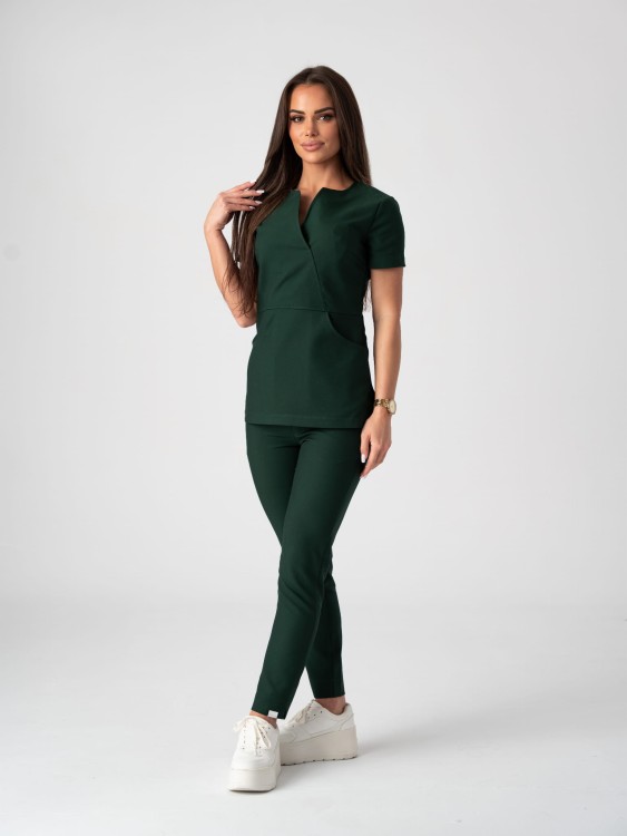 Bluza medyczna damska scrubs SLIM DARK FOREST