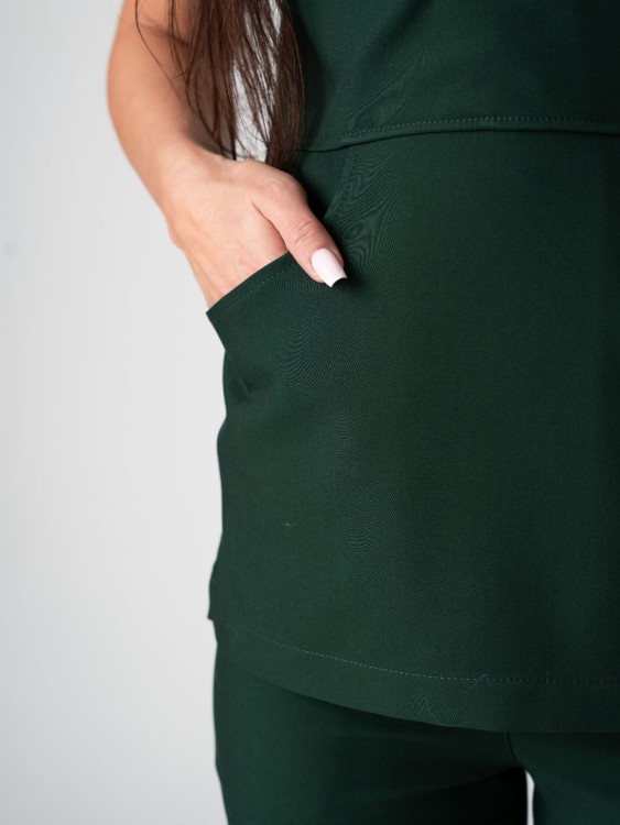 Bluza medyczna damska scrubs SLIM DARK FOREST