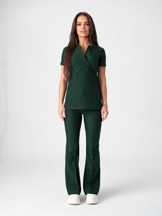 Bluza medyczna damska scrubs SLIM DARK FOREST