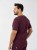 Bluza medyczna męska scrubs BASIC ŚLIWKA W CZEKOLADZIE