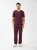 Bluza medyczna męska scrubs BASIC ŚLIWKA W CZEKOLADZIE