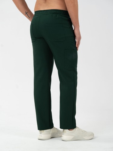 Spodnie medyczne męskie scrubs BASIC DARK FOREST