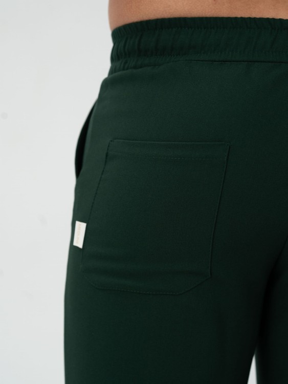 Spodnie medyczne męskie scrubs BASIC DARK FOREST