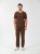 Bluza medyczna męska scrubs BASIC CINNAMON BROWN